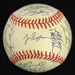 1998 Chicago Cubs Team Signed ONL Coleman Baseball w/ 29 Signatures Including Billy Williams, Sammy Sosa, Kerry Wood & More (JSA) 
