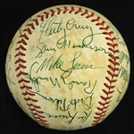 1981 Chicago Cubs Team Signed ONL Feeney Baseball w/ 26 Signatures Including Lee Smuth, Leon Durham, Bobby Bonds & More (JSA)  