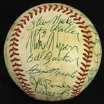 1981 Chicago Cubs Team Signed ONL Feeney Baseball w/ 26 Signatures Including Lee Smuth, Leon Durham, Bobby Bonds & More (JSA)  