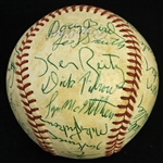 1981 Chicago Cubs Team Signed ONL Feeney Baseball w/ 26 Signatures Including Lee Smuth, Leon Durham, Bobby Bonds & More (JSA)  