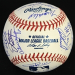 2002 Chicago Cubs Team Signed OML Selig Baseball w/ 30 Signatures Including Sammy Sosa, Fred McGriff, Mark Prior & More (JSA)