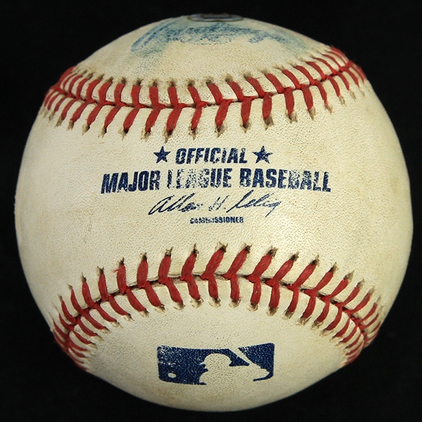 2002 (September 11) Chicago Cubs Montreal Expos OML Selig Game Used Baseball (MEARS LOA/MLB Hologram)