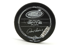 2008 Chicago Wolves Wilkes-Barre/Scranton Penguins Calder Cup Game Used Hockey Puck (MEARS LOA)