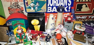 1980s to Present Baseball, Basketball, Hockey Memorabilia and more w/ Rare Jordan/Ali Printer's Proof (Lot of 500+)