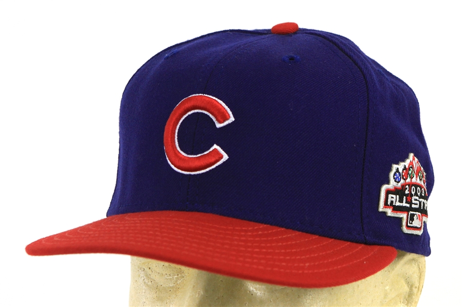 2003 Dusty Baker Chicago Cubs All Star Game Cap (MEARS LOA)