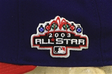 2003 Dusty Baker Chicago Cubs All Star Game Cap (MEARS LOA)