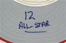 2003 Dusty Baker Chicago Cubs All Star Game Cap (MEARS LOA)