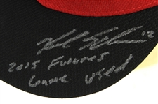 2015 Kyle Schwarber Chicago Cubs Signed & Inscribed Team USA Futures Game Cap (MEARS LOA/JSA)
