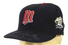 2002 Torii Hunter Minnesota Twins Signed & Inscirbed All Star Game Home Run Derby Cap (MEARS LOA/JSA)
