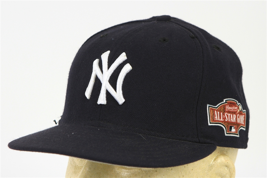 2004 Willie Randolph Joe Torre New York Yankees Dual Signed All Star Game Cap (MEARS LOA/JSA) 