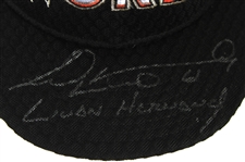2017 Livan Hernandez World Team Signed All Star Futures Game Cap (MEARS LOA/JSA)