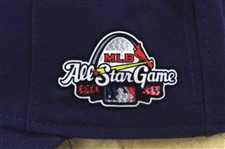 2009 Jason Bartlett Tampa Bay Rays Signed & Inscribed All Star Game Cap (MEARS LOA/JSA)