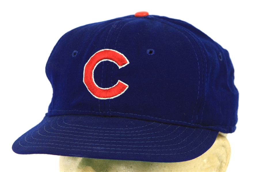 1971-75 Bill Bonham Chicago Cubs Signed & Inscribed Game Worn Cap (MEARS LOA/JSA)