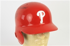 1994 Darren Daulton Philadephia Phillies Signed & Inscribed Game Worn Batting Helmet (MEARS LOA/JSA)