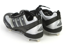 2003 Hank Blalock Texas Rangers Signed & Inscribed Adidas All Star Game Worn Cleats (MEARS LOA/JSA)