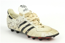 1991-95 Kevin Butler Chicago Bears Signed & Inscribed Adidas Game Worn Cleat (MEARS LOA/JSA)