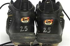 2000 Rafael Palmeiro Texas Rangers Signed & Inscribed Nike Game Worn Cleats (MEARS LOA/JSA)