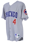 1998 Jeff Blauser Chicago Cubs Game Worn Road Jersey (MEARS LOA)