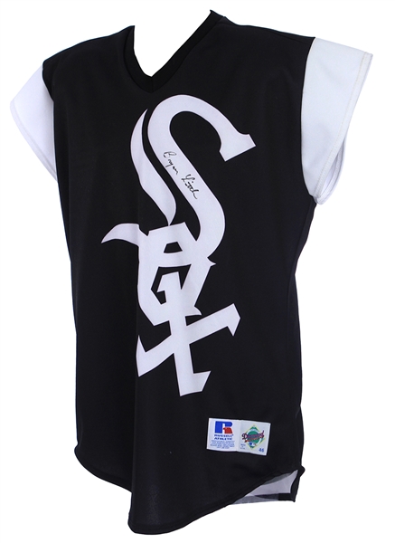 1999 Bryan Little Chicago White Sox Signed Game Worn Turn Ahead The Clock Jersey (MEARS LOA/JSA)