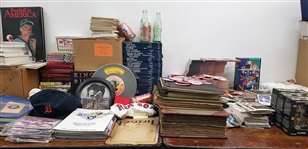 1940s-2000s Baseball, Football, Basketball Memorabilia (Lot of 500+)