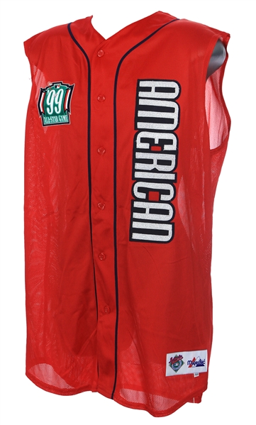 1999 Mel Stottlemyre New York Yankees Signed & Inscribed All Star Game Batting Practice Jersey Vest (MEARS LOA/JSA)