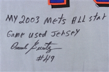 2003 Armando Benitez New York Mets Signed & Inscribed All Star Game Worn Jersey (MEARS LOA/JSA)