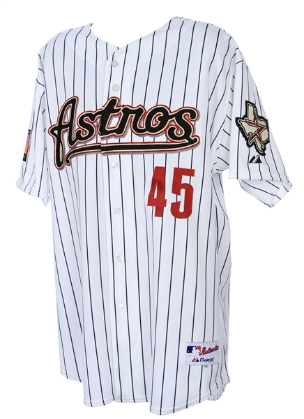 2007 Carlos Lee Houston Astros Signed & Inscribed All Star Game Worn Jersey (MEARS LOA/JSA)
