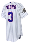 2002 Jose Vidro Montreal Expos Signed & Inscribed All Star Game Worn Jersey (MEARS LOA/JSA)