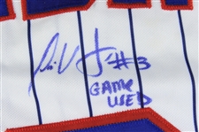2002 Jose Vidro Montreal Expos Signed & Inscribed All Star Game Worn Jersey (MEARS LOA/JSA)