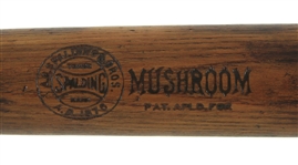 1900-10 AG Spalding & Bros 34 Mushroom Bat