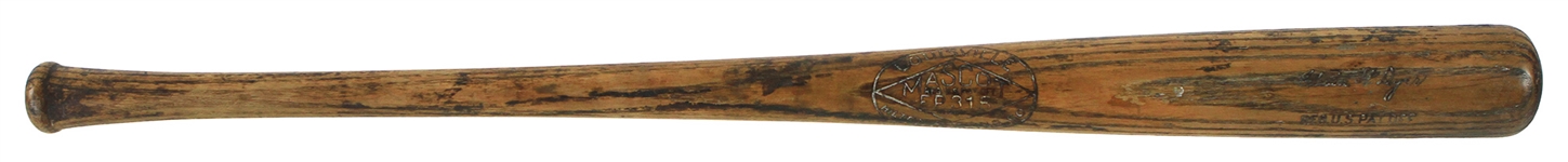 1922-26 Eddie Dyer St. Louis Cardinals Sidewritten Mascot Professional Model Game Used Bat (MEARS LOA)