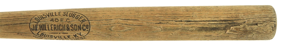 1911-16 Eddie Collins JF Hillerich & Son Co. 40 EC Louisville Slugger Store Model Bat