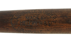 1911-16 Blank Barrel JF Hillerich & Son Co. Louisville Slugger Professional Model Game Used Bat (MEARS LOA)