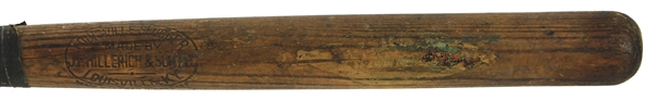 1911-16 JF Hillerich & Son Co. Louisville Slugger Professional Model Decal Bat (MEARS LOA)
