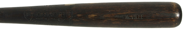 1924 Neville/Charlie Gehringer H&B Louisville Slugger Professional Model Sidewritten Bat (MEARS A9)