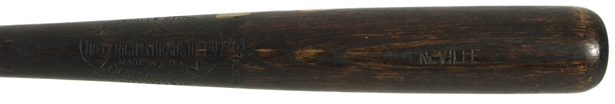 1924 Neville/Charlie Gehringer H&B Louisville Slugger Professional Model Sidewritten Bat (MEARS A9)