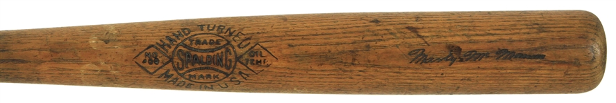 1926-34 Marty McManus Spalding Professional Model Hand Turned Baseball Bat (MEARS LOA)