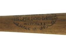 1920's AG Spalding & Bros Case Hardened Store Model Baseball Bat