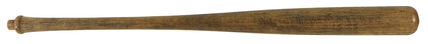 1928 Bob Meusel H&B Louisville Slugger Professional Model Sidewritten Lathe Bat (MEARS LOA)