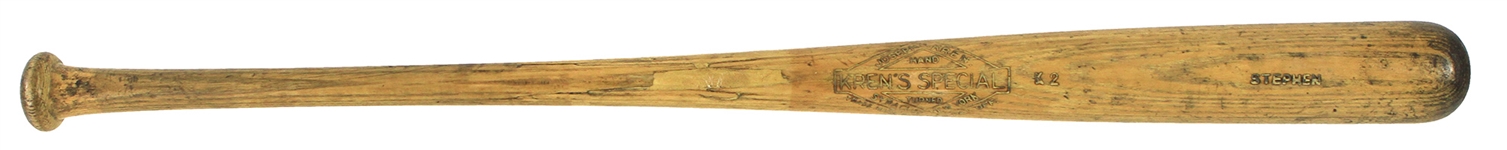 1920's Stephen Kren's Special Hand Turned Professional Model Bat (MEARS LOA)