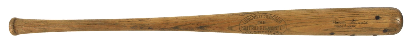 1925 Hank Severeid H&B Louisville Slugger Professional Model Sidewritten Bat (MEARS LOA)