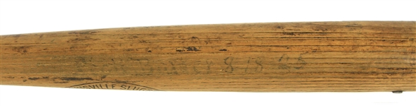 1925 Hank Severeid H&B Louisville Slugger Professional Model Sidewritten Bat (MEARS LOA)