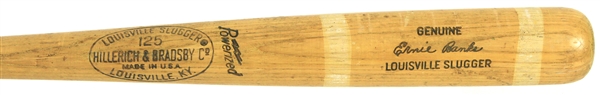 1969-71 Ernie Banks Chicago Cubs H&B Louisville Slugger Professional Model Bat (MEARS LOA)