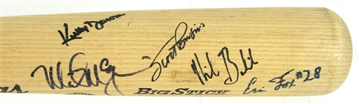 1992-93 Oakland Athletics Signed Mark McGwire Rawlings Adirondack Bat w/ 8 Signatures Including McGwire, Rickey Henderson, Tony LaRussa & More (MEARS LOA/JSA)