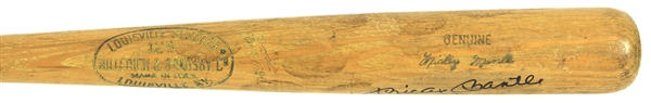 1965-68 Mickey Mantle New York Yankees Signed H&B Louisville Slugger Bat (PSA/DNA)