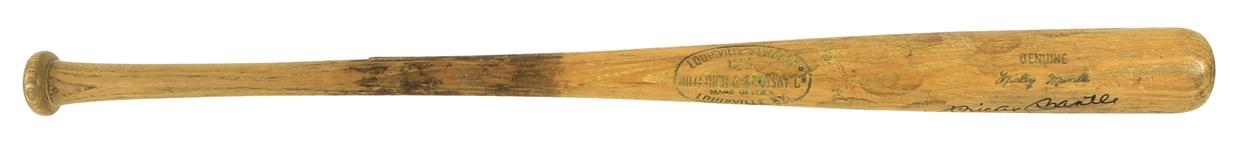 1965-68 Mickey Mantle New York Yankees Signed H&B Louisville Slugger Bat (PSA/DNA)