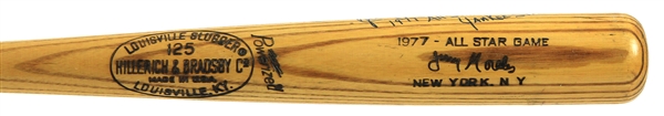 1977 Jerry Morales Chicago Cubs Signed & Inscribed H&B Louisville Slugger Professional Model All Star Game Bat (MEARS A8/JSA)