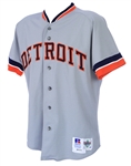 1993 Alan Trammell Detroit Tigers Game Worn Road Jersey (MEARS A10)