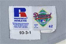 1993 Alan Trammell Detroit Tigers Game Worn Road Jersey (MEARS A10)