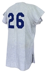 1965 Derrell Griffith Los Angeles Dodgers Game Worn Road Jersey (MEARS A10)